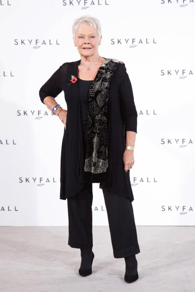 Dame Judi Dench at Skyfall press conference