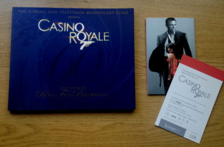 Casino Royale premiere programme
